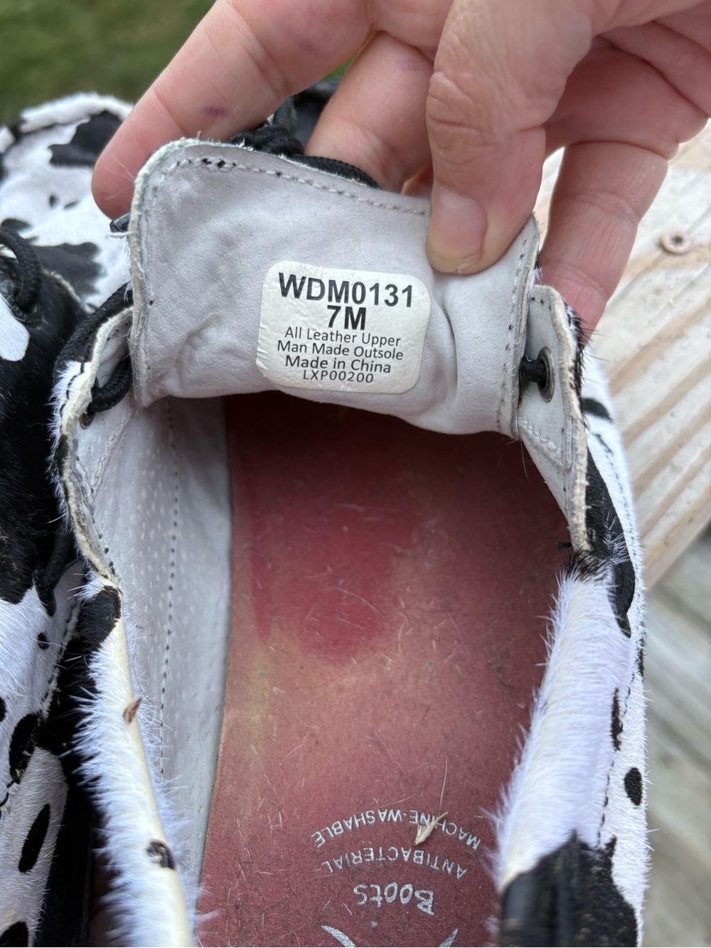 Cow-Print Twisted X Casual Shoes - Black & White - Picture 6 of 6